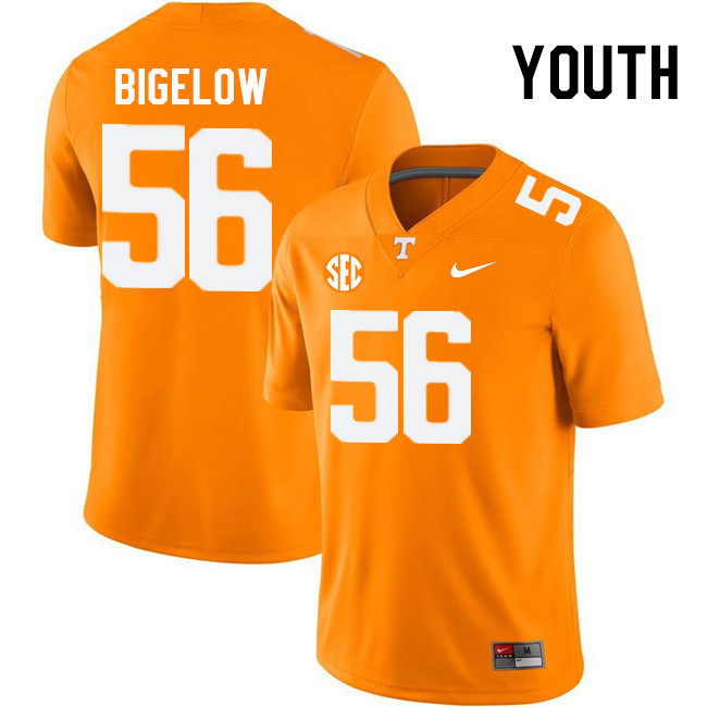 Youth #56 Mekhi Bigelow Tennessee Volunteers College Football Jerseys Stitched Sale-Orange - Click Image to Close